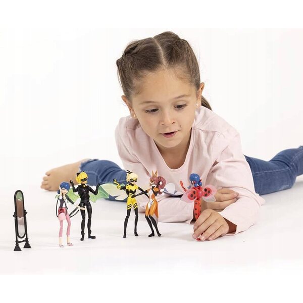 Miraculous Rena Rouge 22 cm con Accessori - Playmates Toys Biedronka e Nero Kot