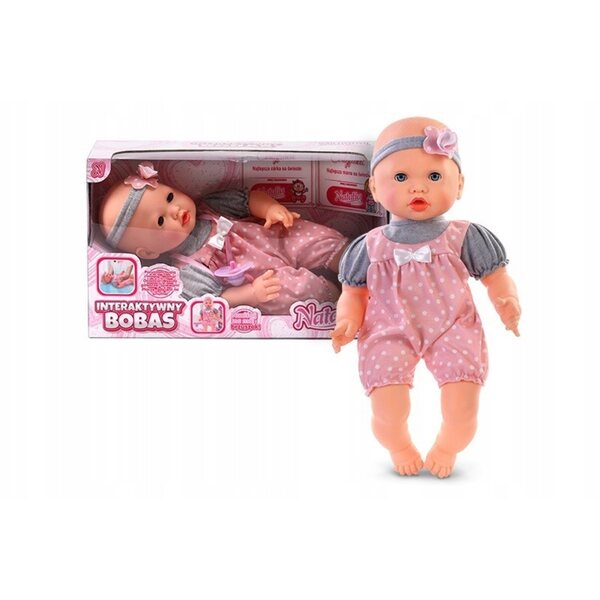 Baby Doll Natalia Mimic 41 cm con ciuccio - Giocattolo sonoro interattivo