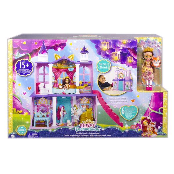 Enchantimals Royal Palace mit Felicity Fox und Zubehör – Kreativspiel für Kinder
