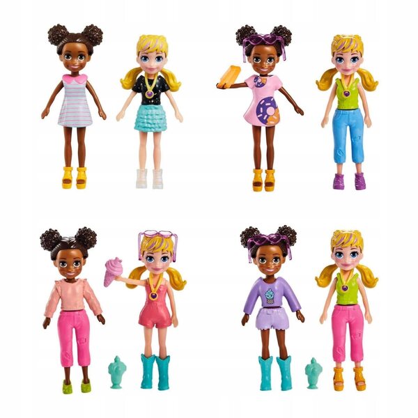 Polly Pocket Моден мобилен комплект за сладолед с аксесоари и кукли
