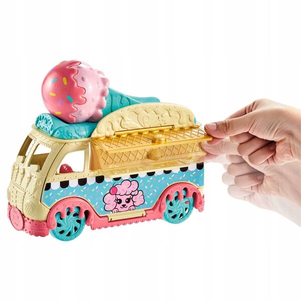 Polly Pocket Моден мобилен комплект за сладолед с аксесоари и кукли