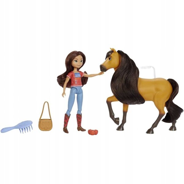 Mattel Mustang Spirit of Freedom Lucky con cavallo Spirit e accessori 19 cm