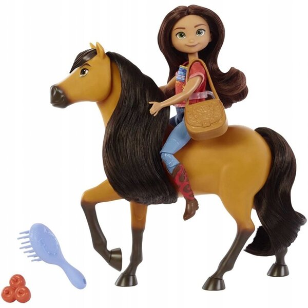 Mattel Mustang Spirit of Freedom Lucky con cavallo Spirit e accessori 19 cm