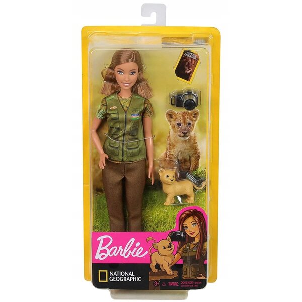 Barbie Fotograf mit Lviatko National Geographic 32,4 cm für Kinder ab 3 Jahren