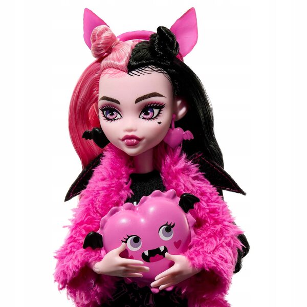 Bambola Monster High Draculaura Creepover Party 29 cm con Accessori da Sonno