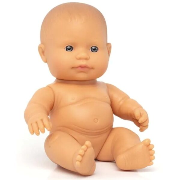 Miniland Europäische Puppe 21 cm – die perfekte Erstlingspuppe für Kinder ab 10 Monaten
