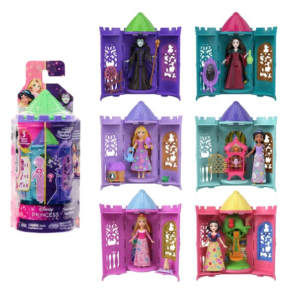Bambola Disney Princess Torre Viola con Principessa Ariel e Accessori Mattel