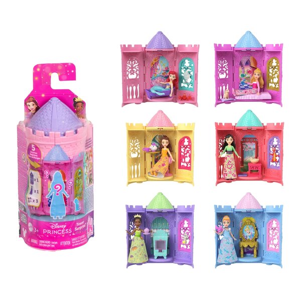 Bambola Disney Princess Torre Viola con Principessa Ariel e Accessori Mattel