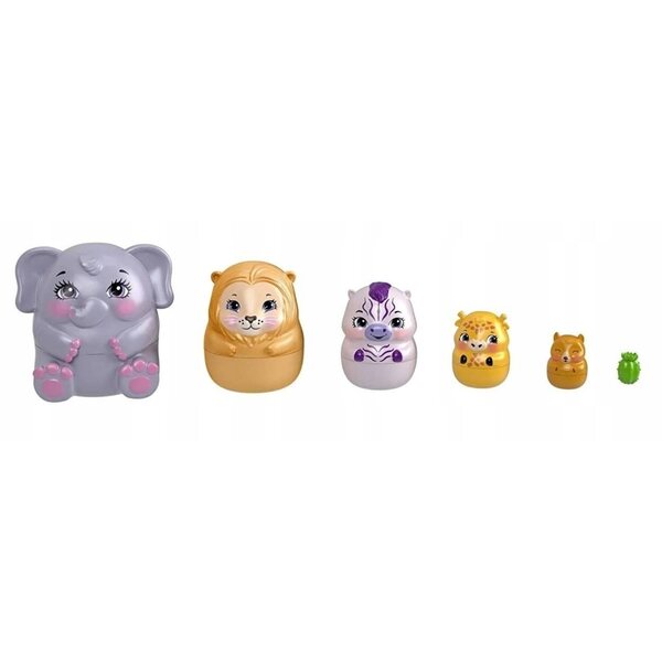 Enchantimals Chatka Domok Griselda Giraffenpuppe mit Überraschungen und Zubehör