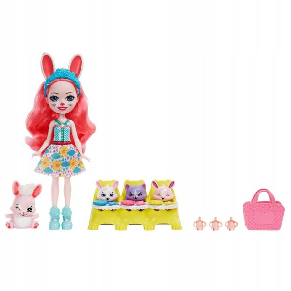 Enchantimals Baby Best Friends Bree Bunny Puppen- und Tierset für Kinder