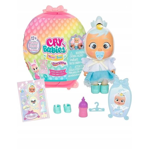 Bambola Cry Babies Magic Tears Dress Me Up Storyland 13 cm con Dometto e Vestiti