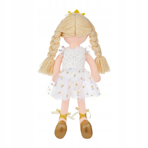 Bambola morbida Principessa dorata Smily Play 38 cm – perfetta per coccole e giochi