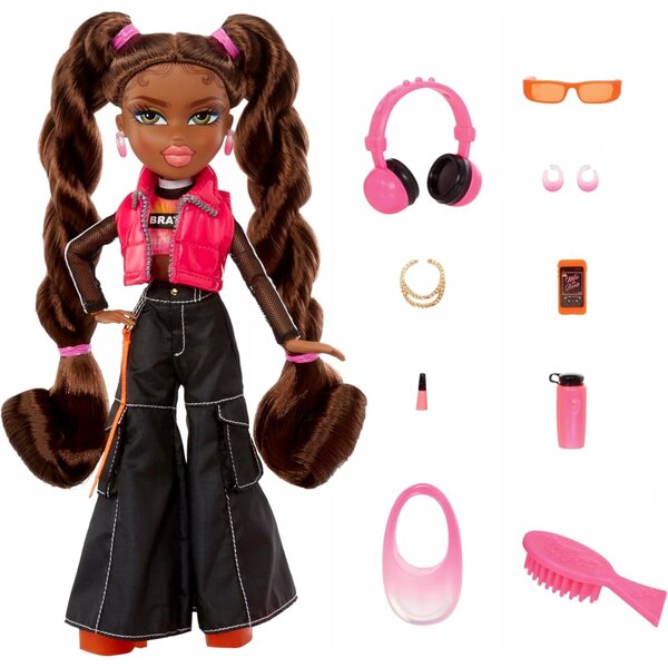 Bratz Alwayz Sasha Streetwear mit Modeaccessoires und trendigen Outfits, 25 cm große Puppe