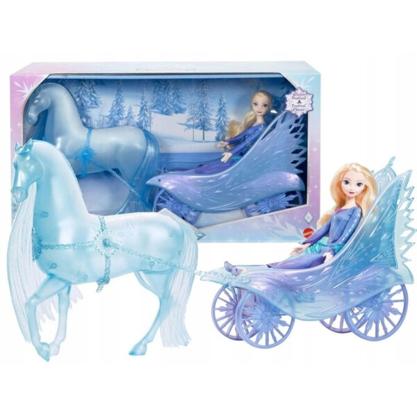 Disney Frozen Elsa mit Kutsche und Pferd Nokk - Frozen Set 56 cm