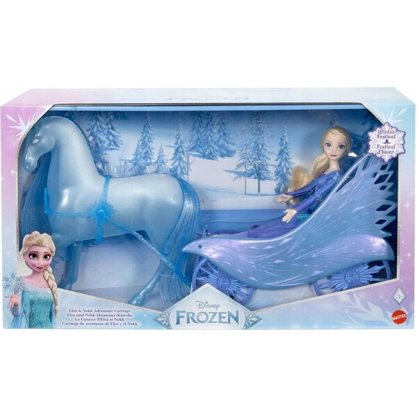 Disney Frozen Elsa mit Kutsche und Pferd Nokk - Frozen Set 56 cm