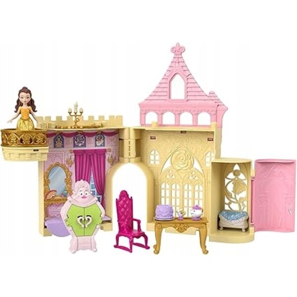 Disney-Prinzessinnen: Belle Castle Spielset mit Puppe und Zubehör