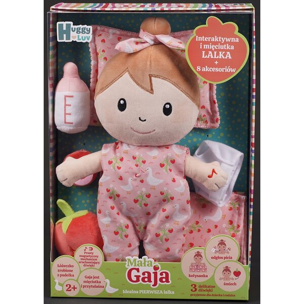 Κούκλα TM Toys Huggy Luv Gaja 36 cm με ήχους και αξεσουάρ