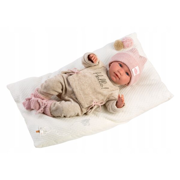Bambolina Mimi che piange con cuscino 42 cm - Llorens spagnola