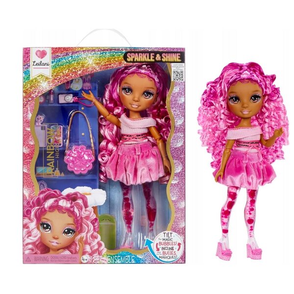Bambola Leilani Rainbow High Sparkle & Shine 28 cm con accessori di moda