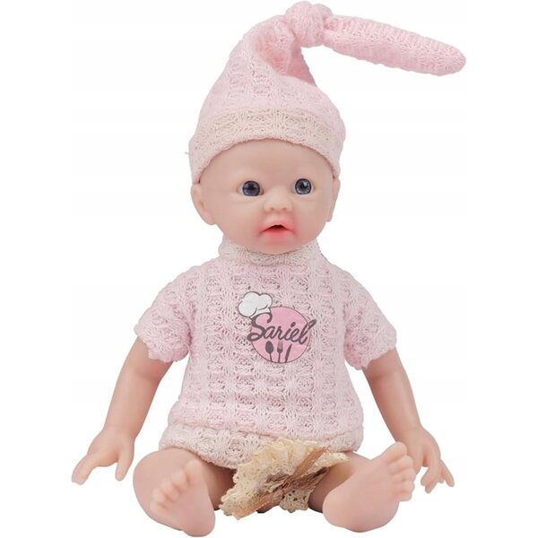 Bambola Reborn IVITA 17 cm Silicone Realistica con Bocca Aperta per Bambini 3+