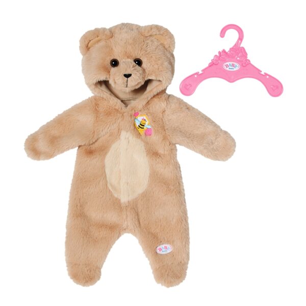 Baby Born Bärenkostüm 43 cm Beige mit weicher und bequemer Kapuze