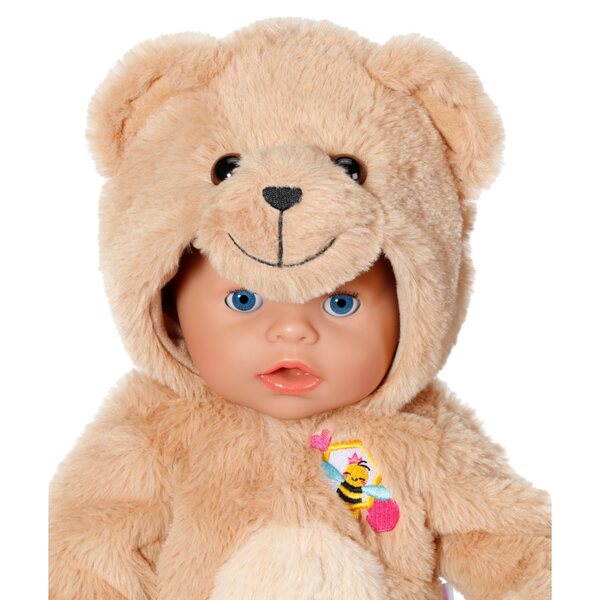 Baby Born Bärenkostüm 43 cm Beige mit weicher und bequemer Kapuze