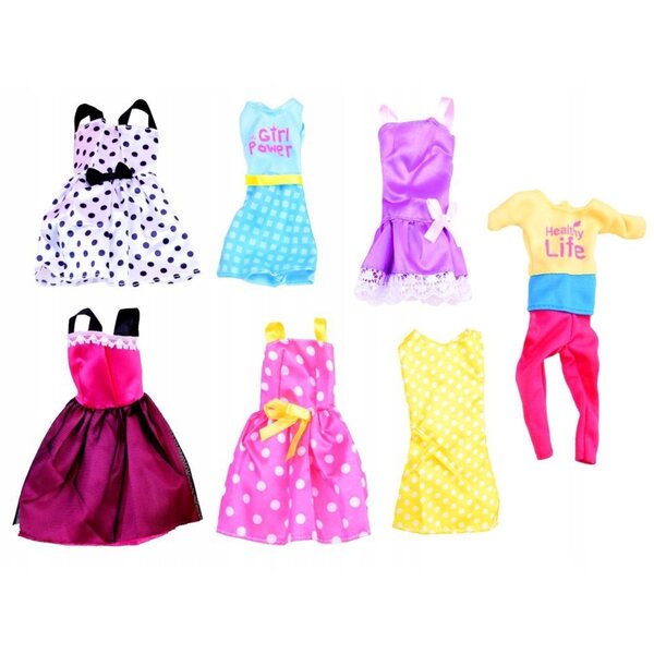 Anlily-Puppe mit Kleiderschrank und Kleidung, Modeaccessoires für Mädchen ab 3 Jahren