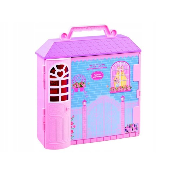 Anlily-Puppe mit Kleiderschrank und Kleidung, Modeaccessoires für Mädchen ab 3 Jahren