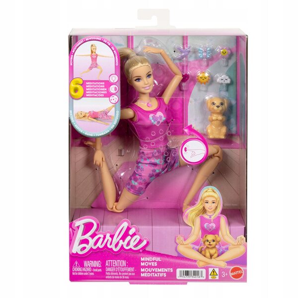 Barbie Meditazione Rilassante Interattiva con Luce, Suoni e Accessori Inclusi