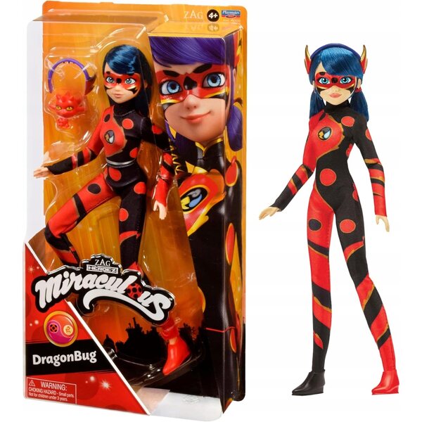 Miraculous Ladybug Puppe 26 cm – Ladybug und Nero, die Katzenspielkameraden