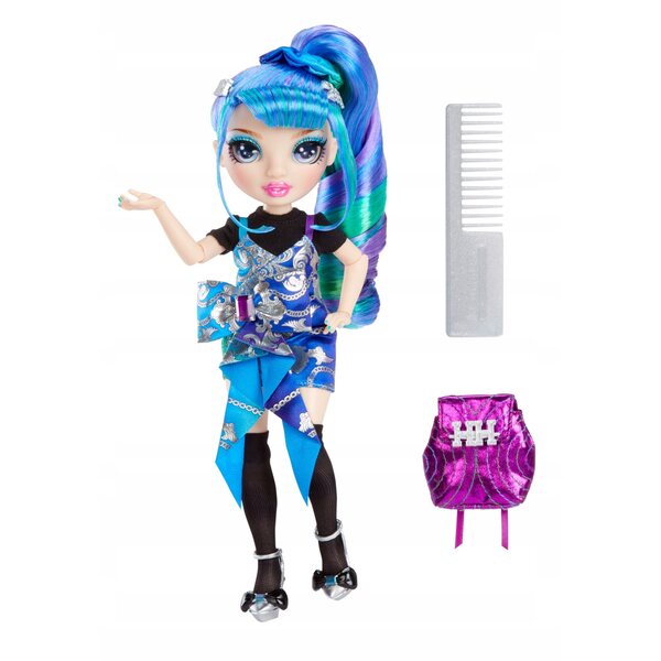 Bambola MGA Rainbow High Junior Holly De'Vious con accessori e abbigliamento scuola 24 cm