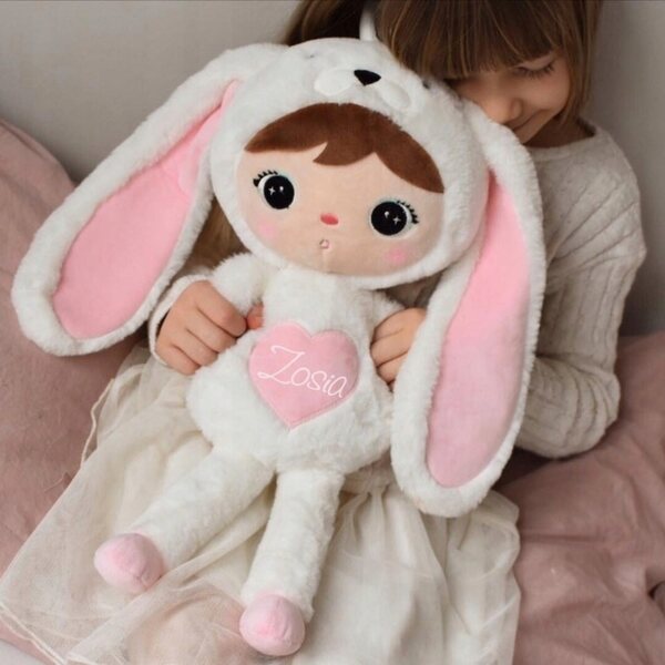 Cremefarbener Hase 48 cm Metoo personalisiert mit Namen für Babys und Kinder