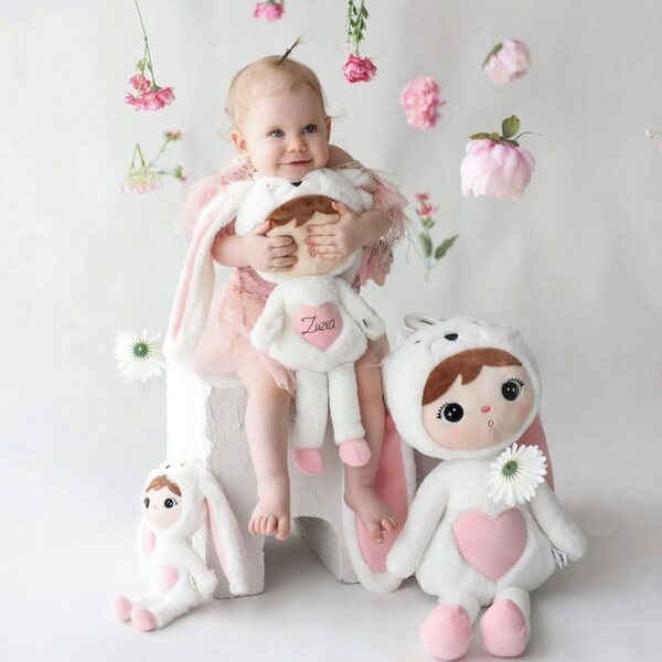 Cremefarbener Hase 48 cm Metoo personalisiert mit Namen für Babys und Kinder