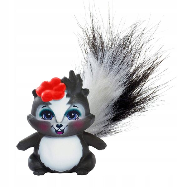 Enchantimals Salbei-Stinktier mit Tierkaper – Puppe und Rucksack für Kinder
