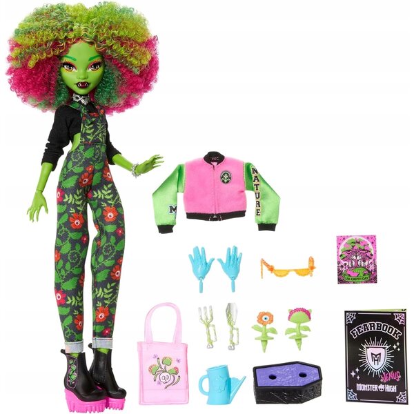 Bambola Monster High Fearbook Venus McFlytrap 29 cm Originale Mattel