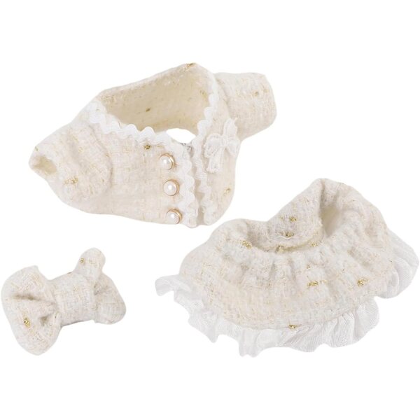 Set aus farbenfroher Kleidung für 17 cm große Puppen aus Polyester mit Schleife, zum Spielen und Sammeln