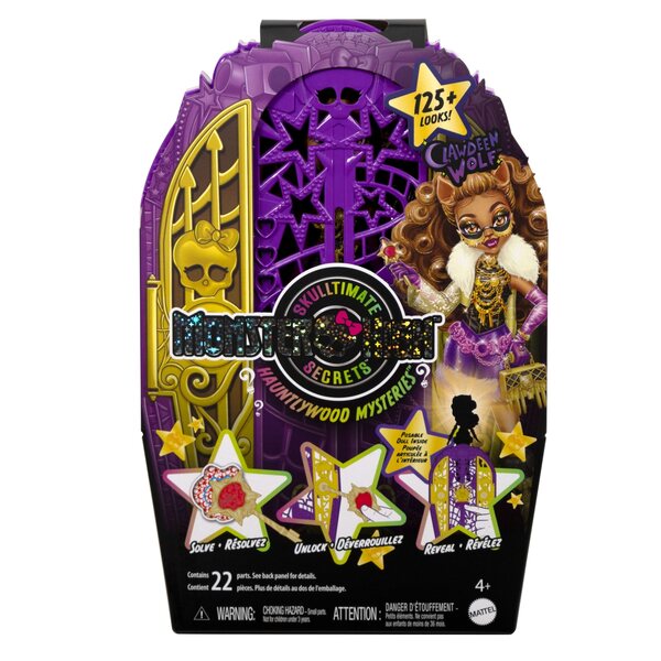 Bambola Monster High Clawdeen Wolf con Set di accessori e armadio 30 cm