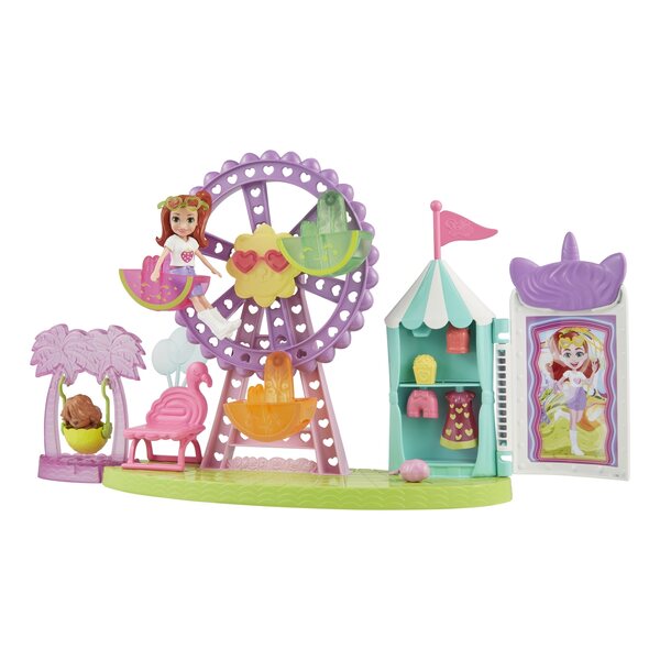 Parc d'attractions Polly Pocket Tropical avec poupée, accessoires et jeux pour enfants