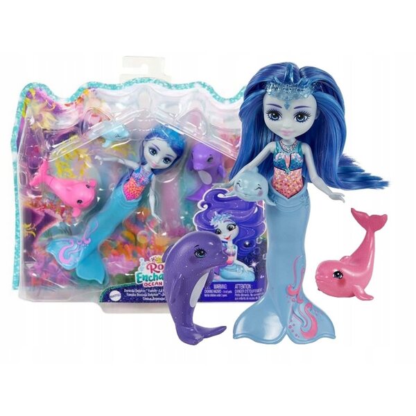 Enchantimals Royal Delfin Dorinda mit Dolphin Friends Kinderspielset