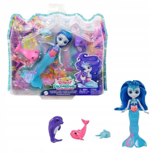 Enchantimals Royal Delfin Dorinda mit Dolphin Friends Kinderspielset