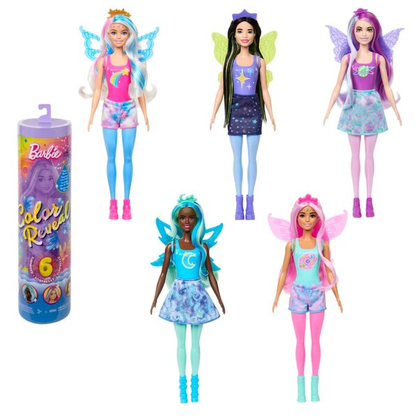 Barbie Color Reveal multicolore con accessori originali e sorpresa da scoprire