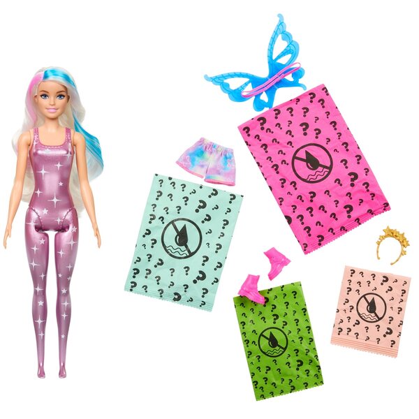 Barbie Color Reveal multicolore con accessori originali e sorpresa da scoprire