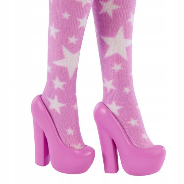 Barbie Deluxe Style mit rosa Sternenkleid und offenem Haar 29 cm