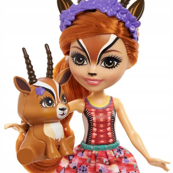 Enchantimals Gabriela Gazelle Puppe 15 cm mit Tierfreund Mattel für Mädchen