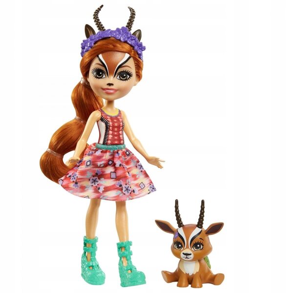 Enchantimals Gabriela Gazelle Puppe 15 cm mit Tierfreund Mattel für Mädchen