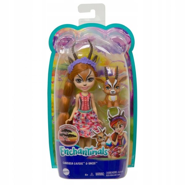 Enchantimals Gabriela Gazelle Puppe 15 cm mit Tierfreund Mattel für Mädchen