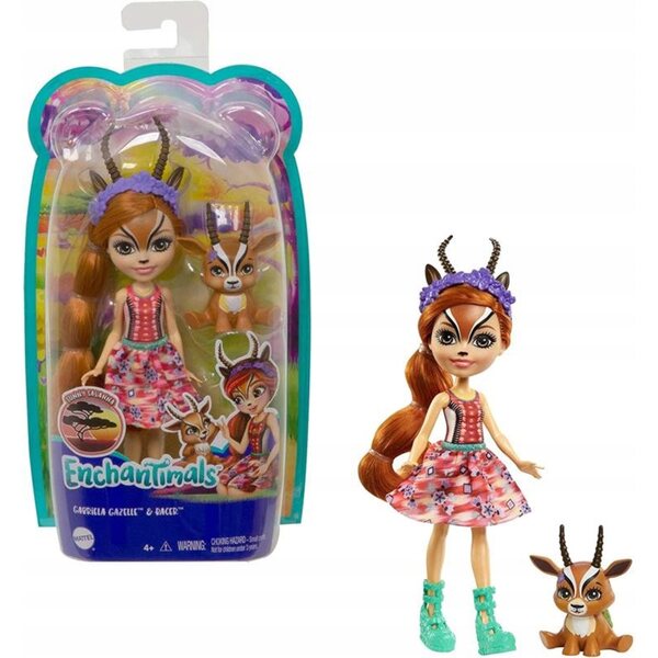 Enchantimals Gabriela Gazelle Puppe 15 cm mit Tierfreund Mattel für Mädchen