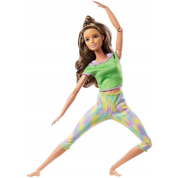 Barbie Made to Move con 22 punti di articolazione e abbigliamento rosa da ginnastica