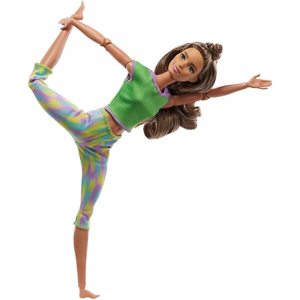 Barbie Made to Move con 22 punti di articolazione e abbigliamento rosa da ginnastica