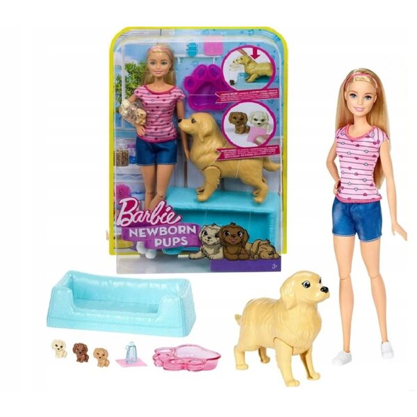 Barbie Birth of Dogs Mattel – Interaktiv mit farbwechselnden Welpen